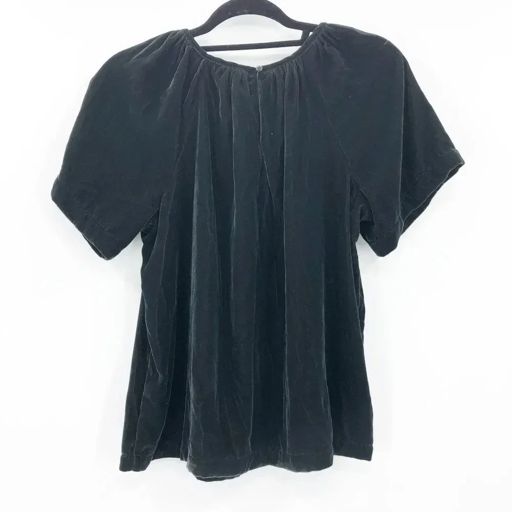Old‎ Navy Women's Black Puff Sleeve Blouse Top Size S